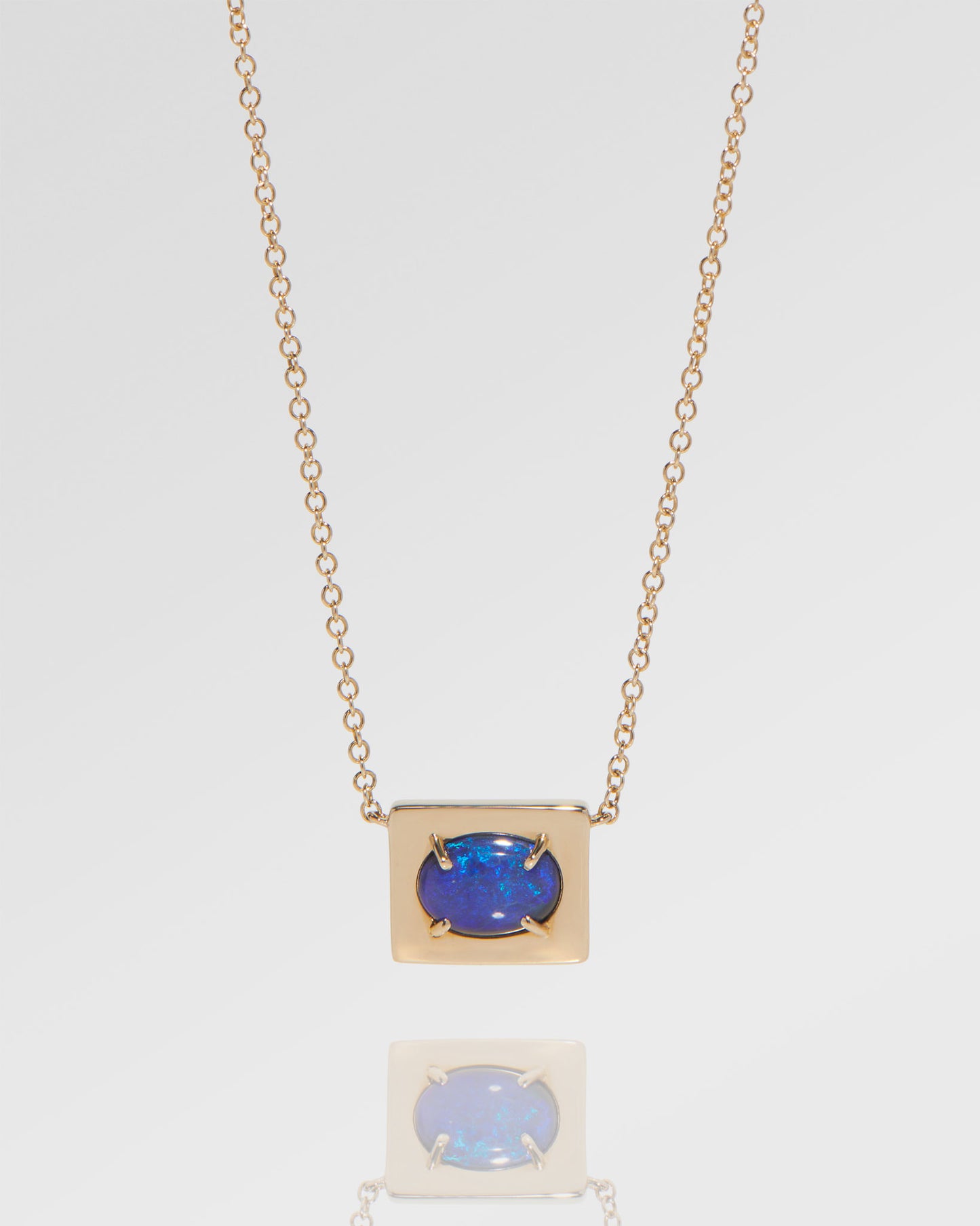 1.00ct Blue Opal Necklace