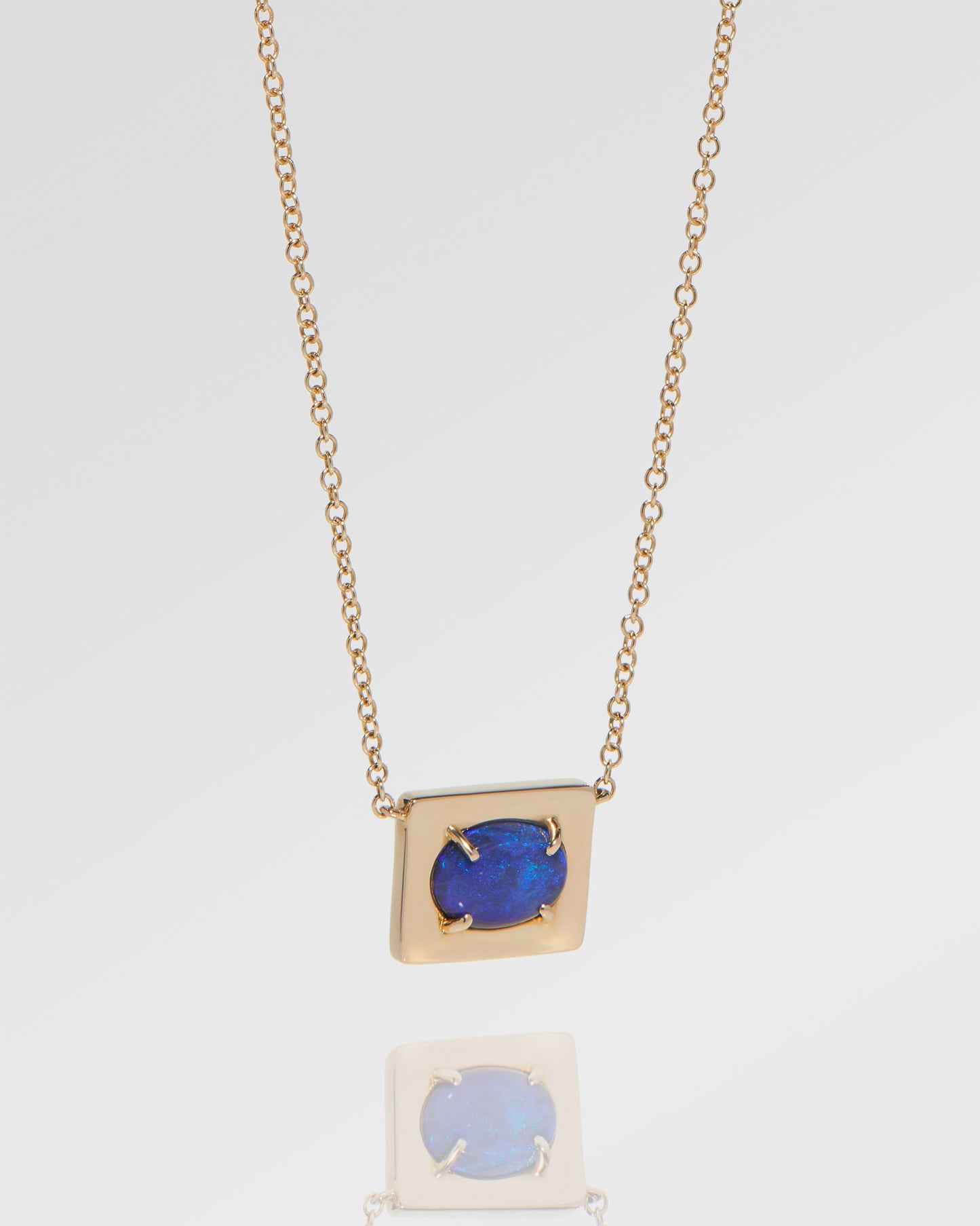 1.00ct Blue Opal Necklace