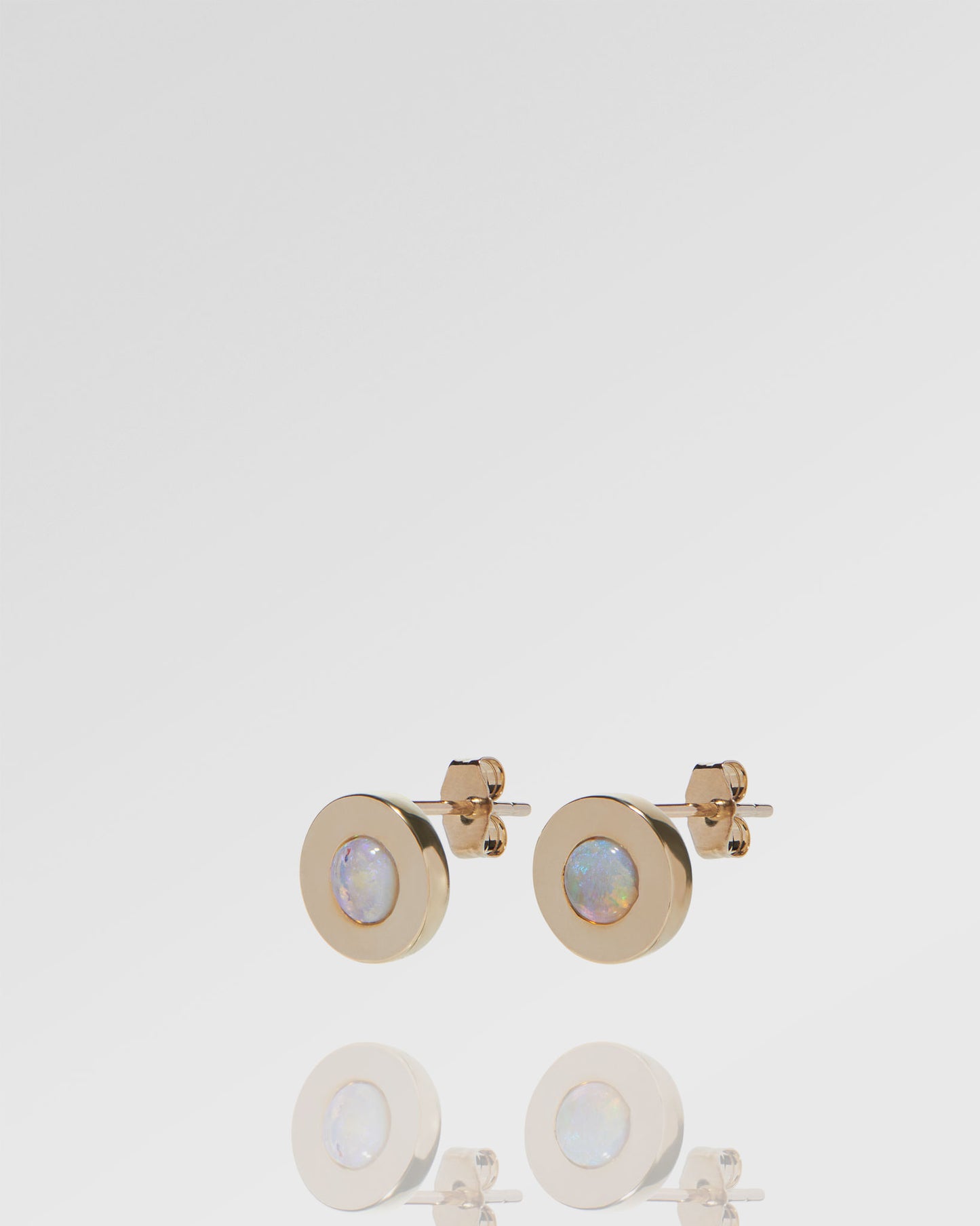 0.87ct Blue, Purple Opal Earrings