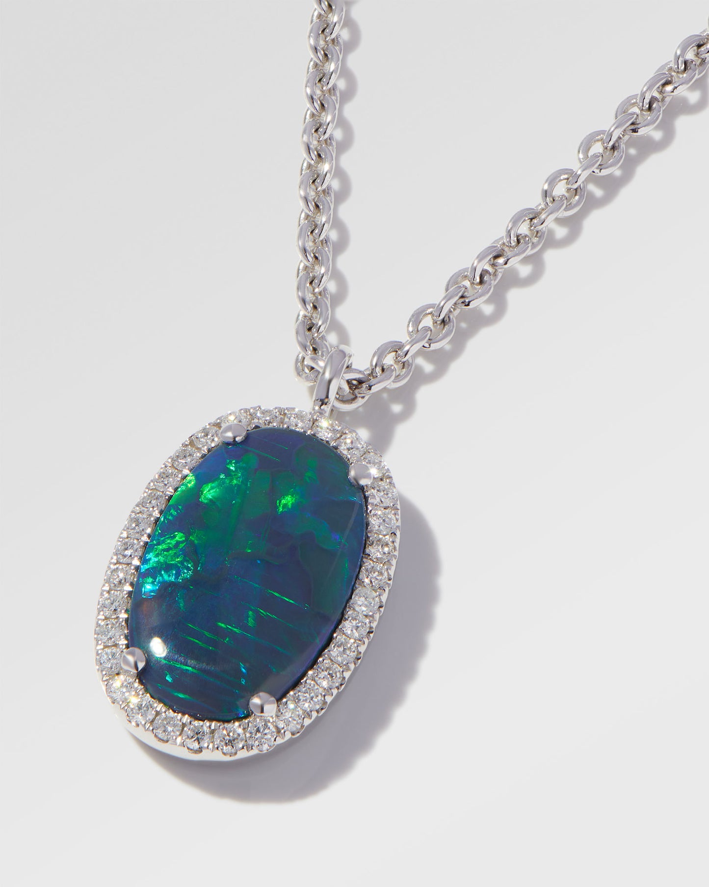 4.28ct Green Opal Necklace