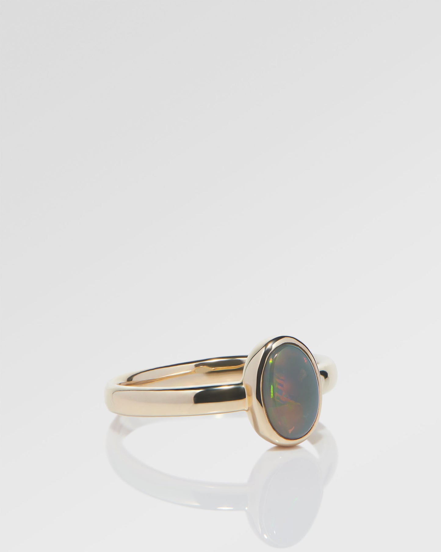 1.06ct Red Opal Ring