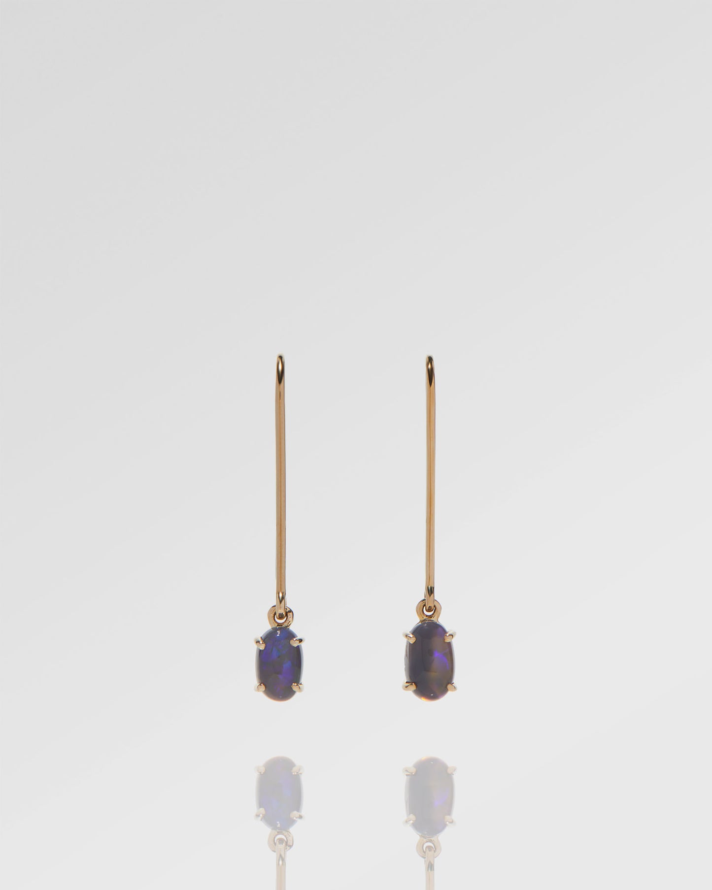 1.12ct Purple Opal Earrings