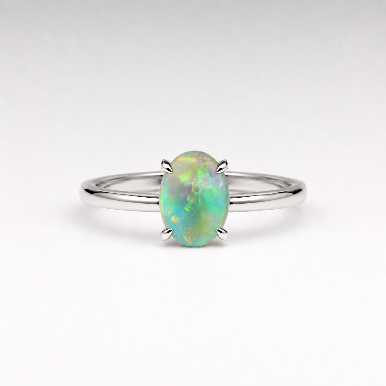 Bespoke 1.91ct Multicolour Opal Ring