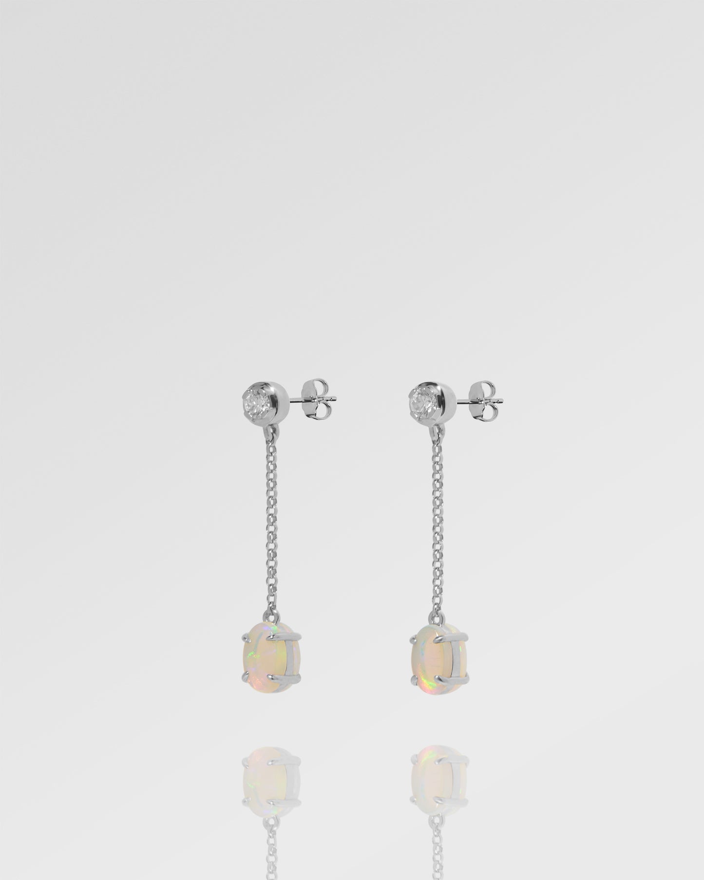 Cheal Opal Classic Collection Double-Sided Drop Earrings