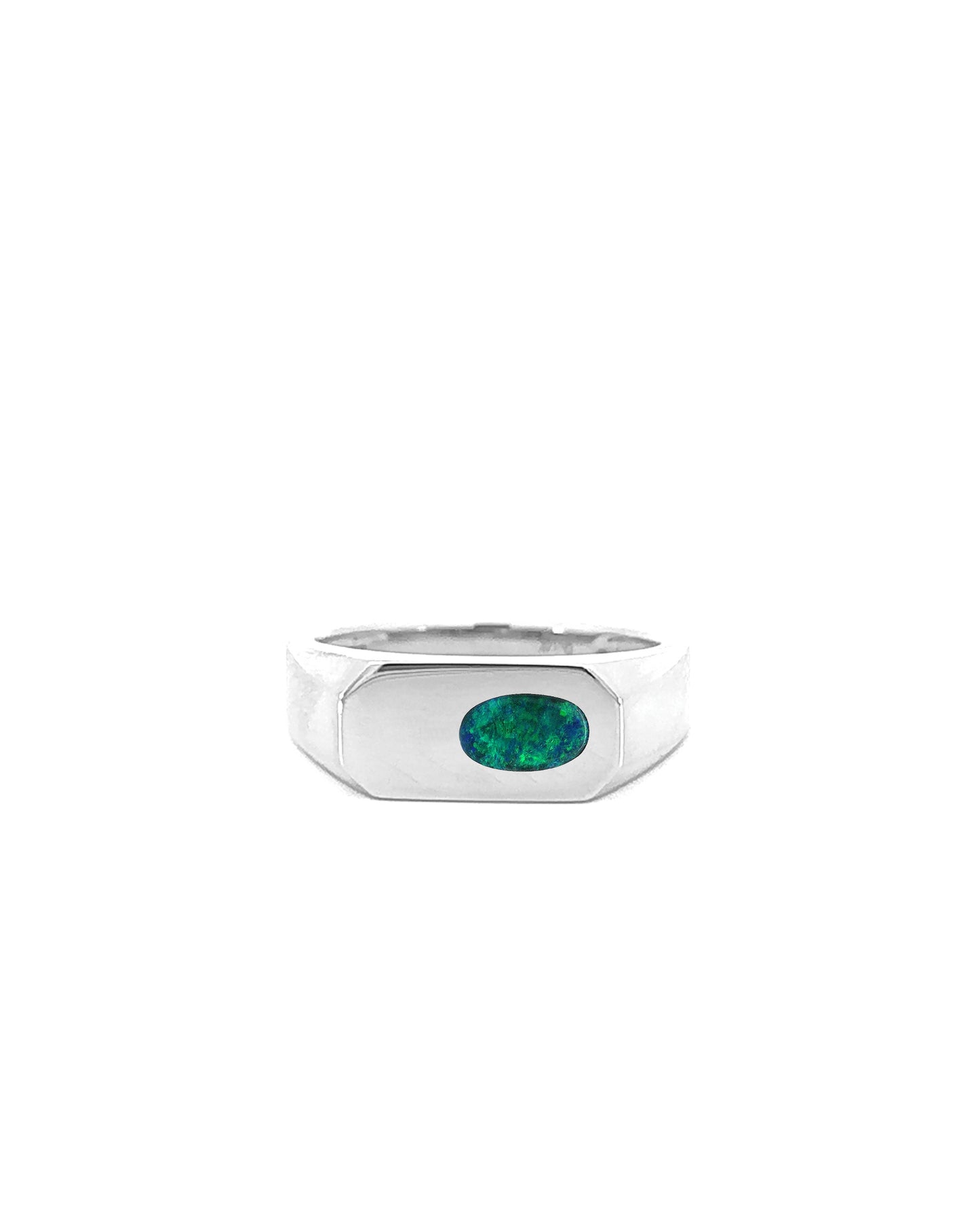 Bespoke 0.87ct Green Opal Ring