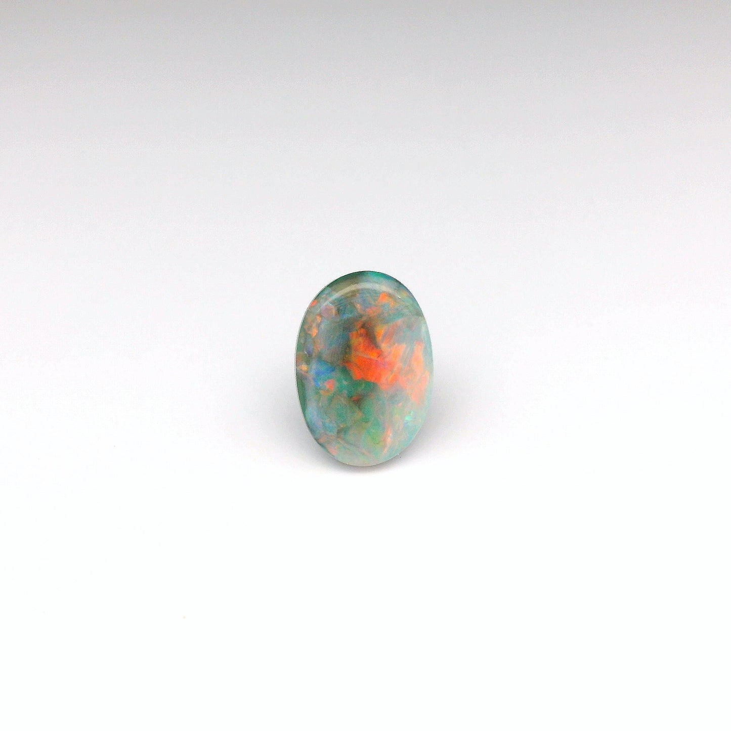 3.34ct Red-Multicolour Opal Gemstone