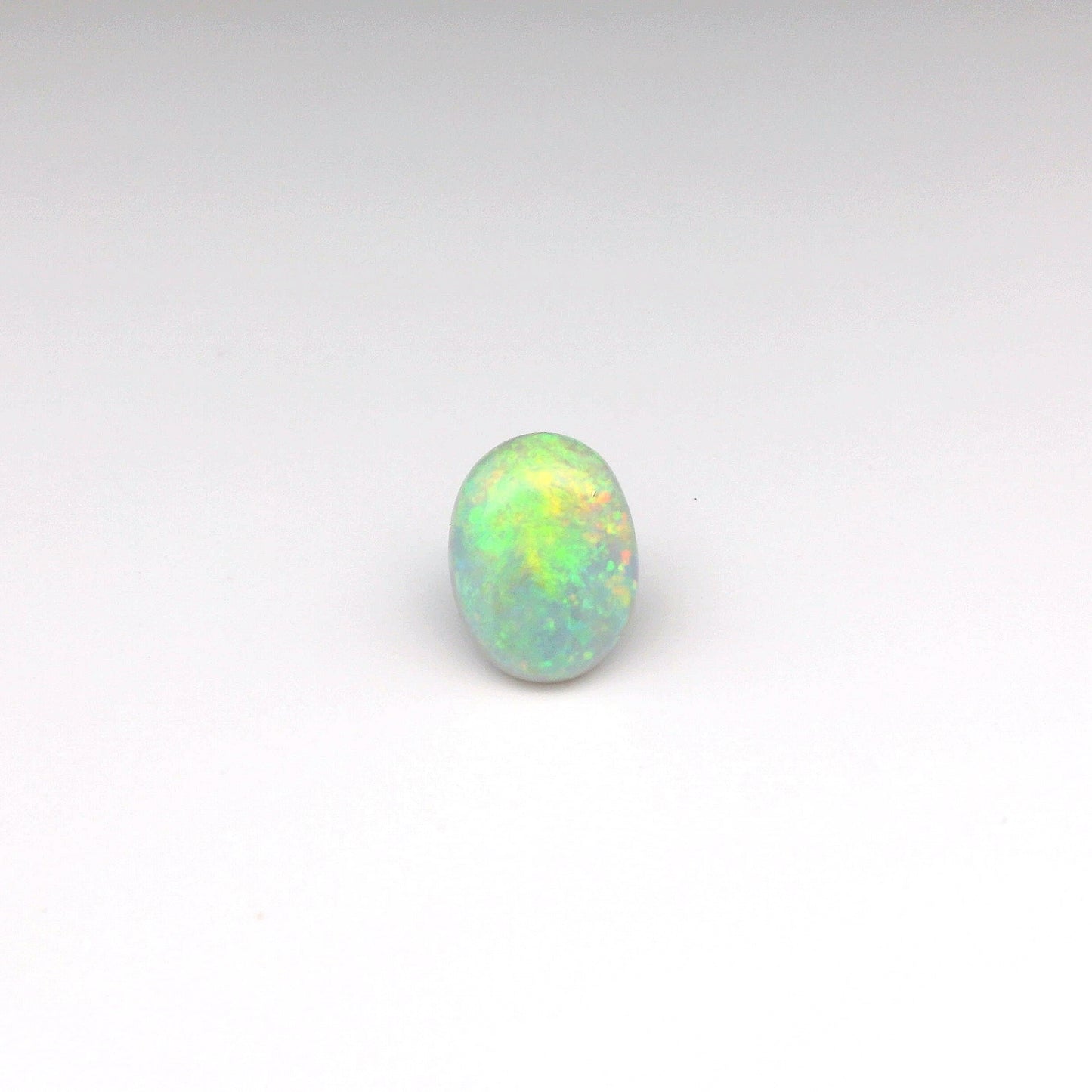 2.43ct Green, Orange Opal Ring