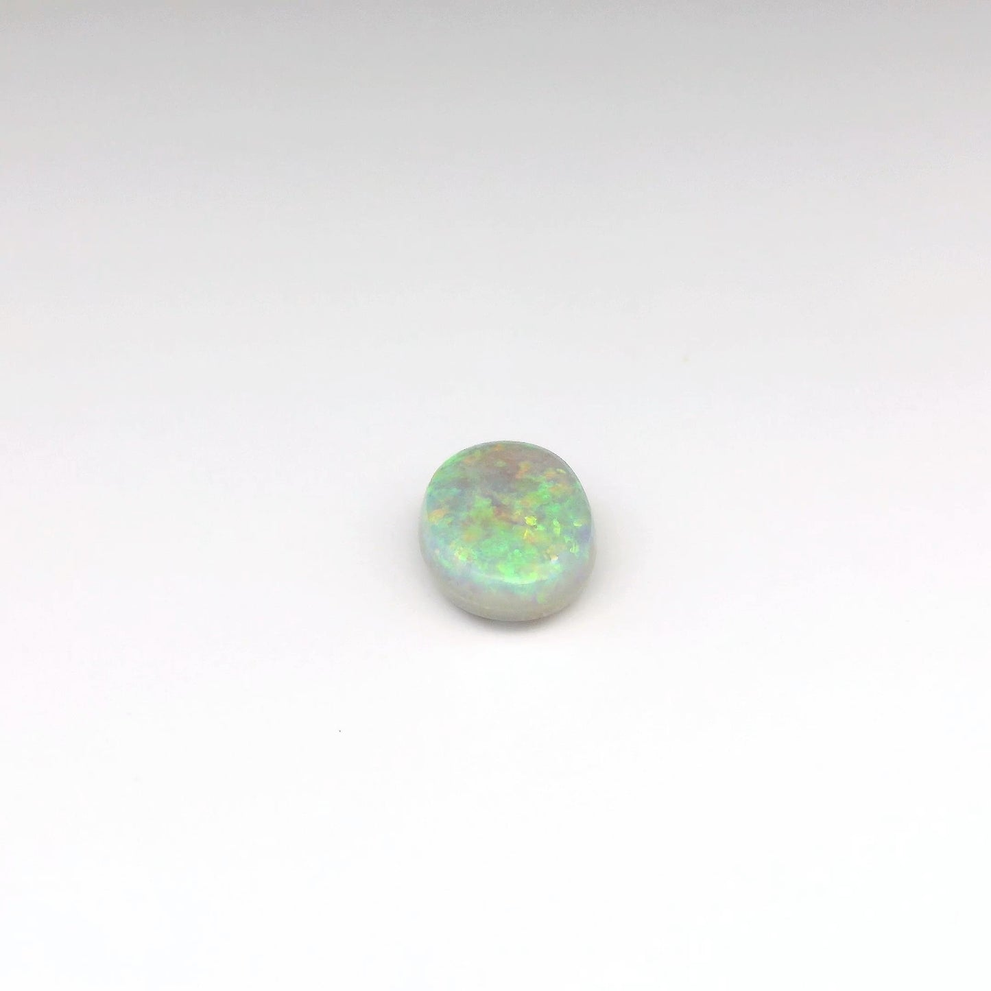 2.43ct Green, Orange Opal Ring