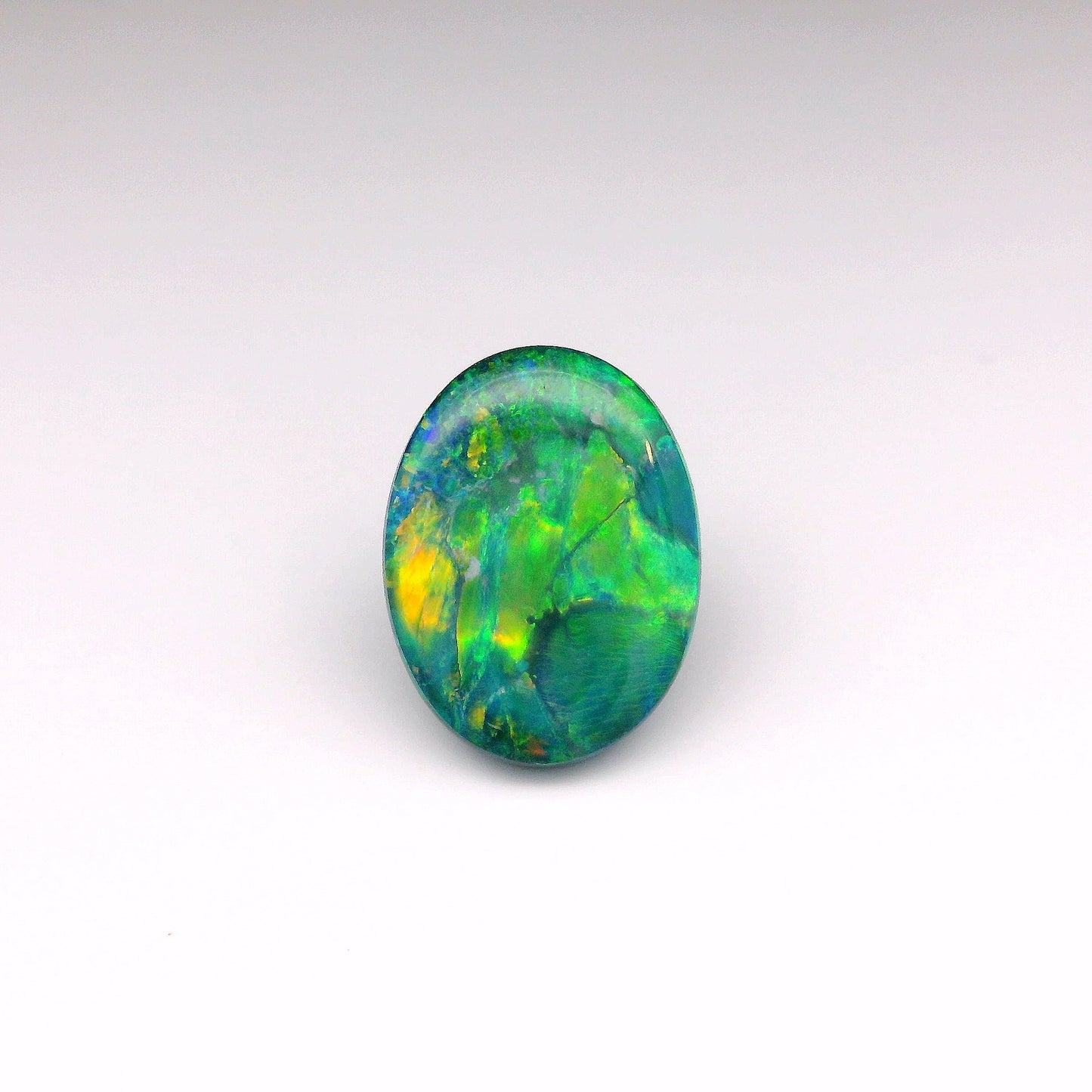 10.00ct Orange, Green Opal Gemstone