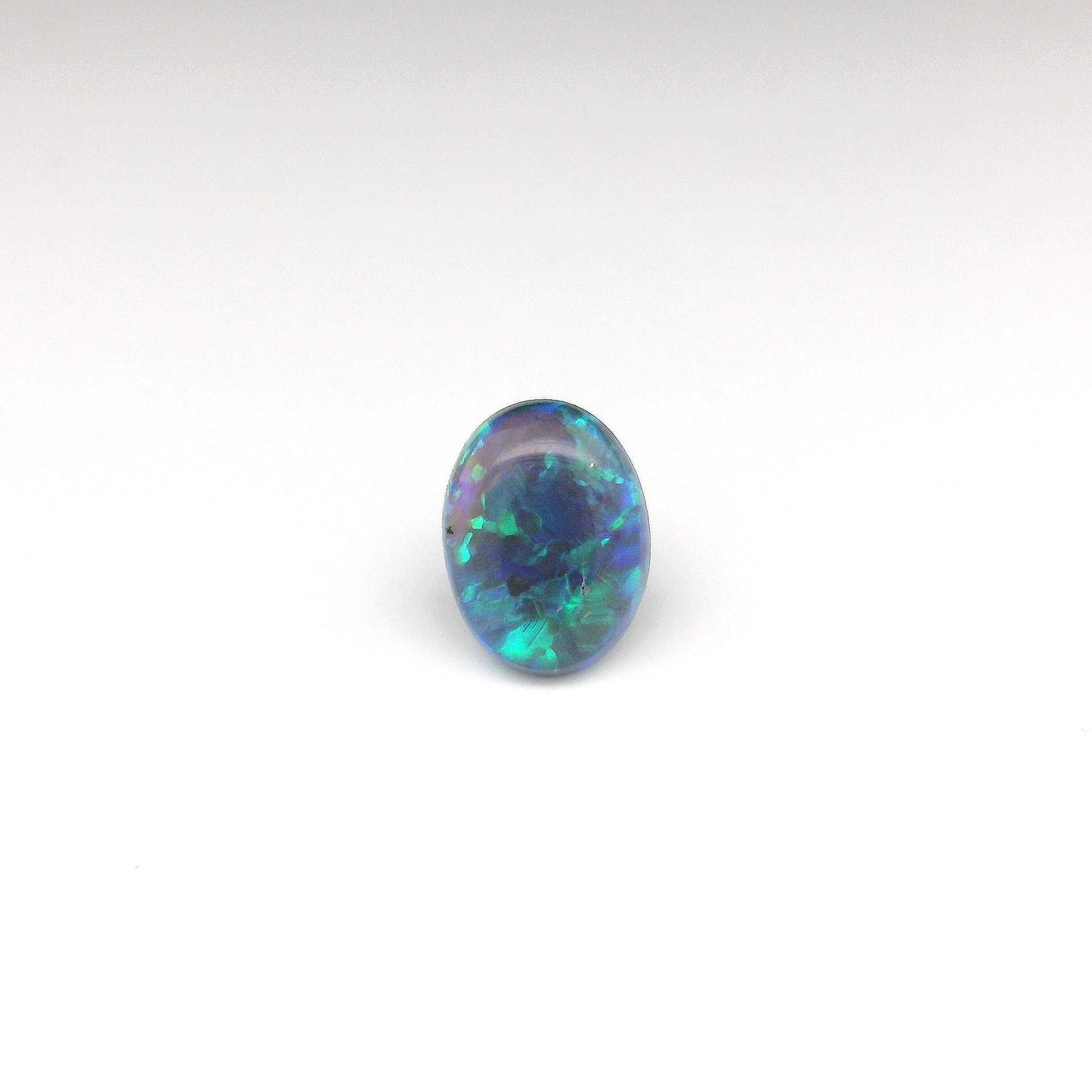 2.69ct Green, Purple Opal Ring