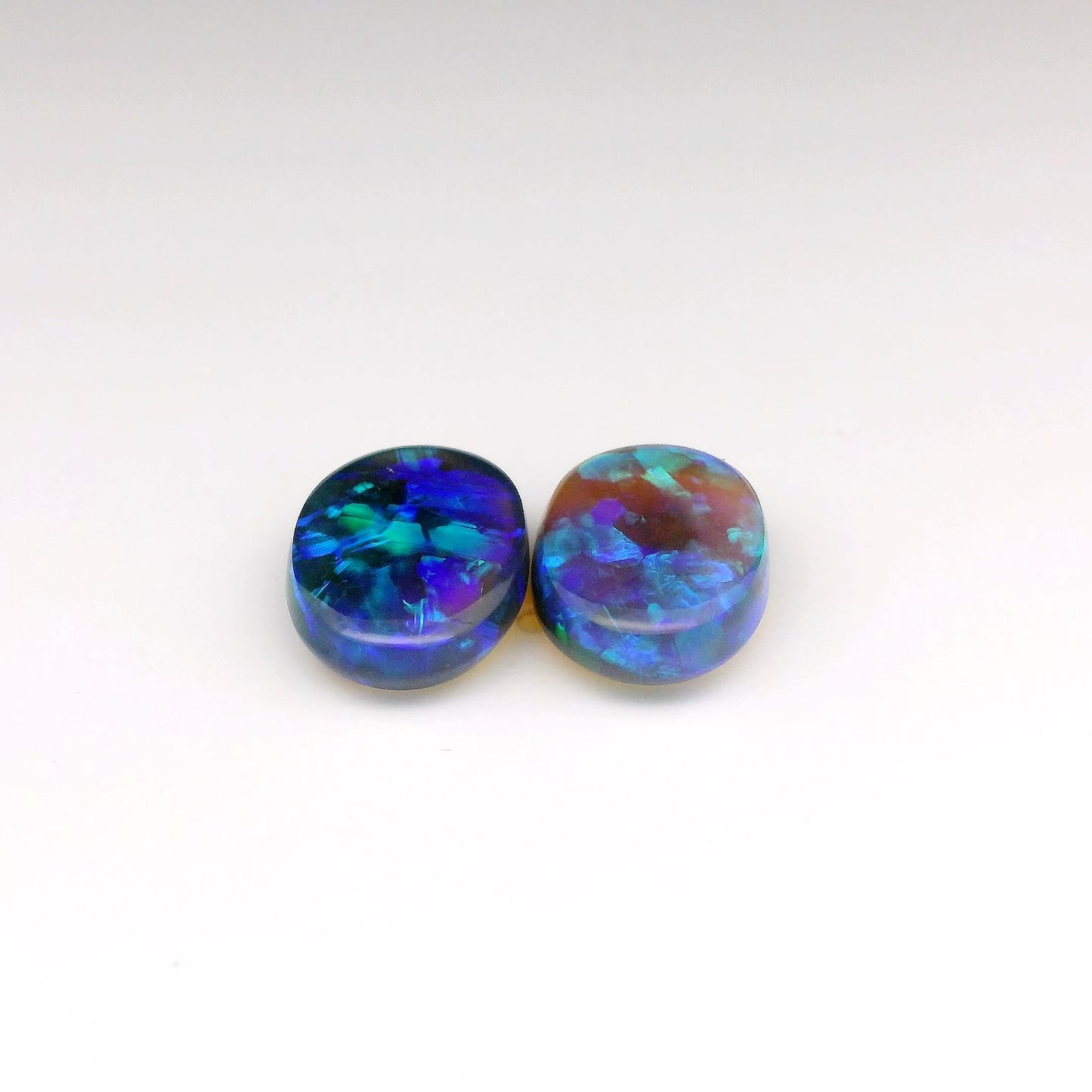 8.56ct Blue, Purple Opal Gemstone Pair
