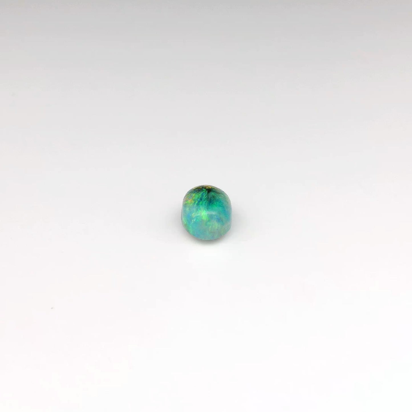 1.07ct Green, Orange Opal Ring