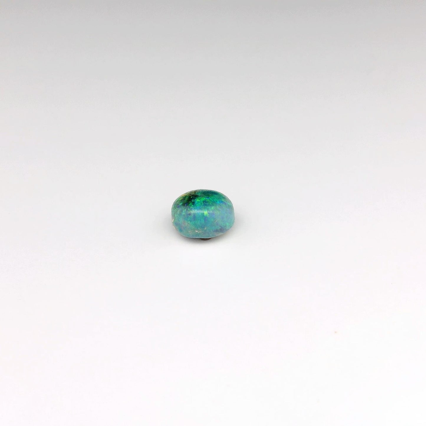 1.07ct Green, Orange Opal Ring