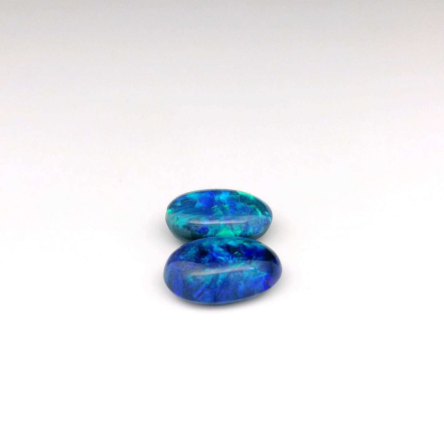 5.51ct Blue Opal Gemstone Pair