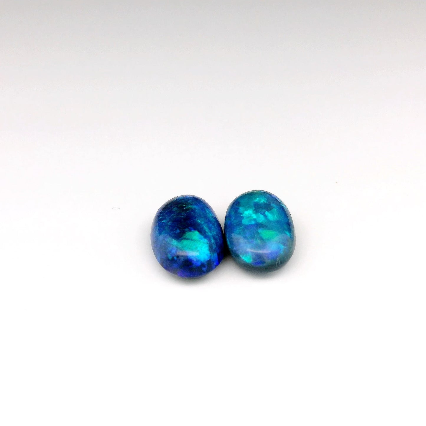 5.51ct Blue Opal Gemstone Pair