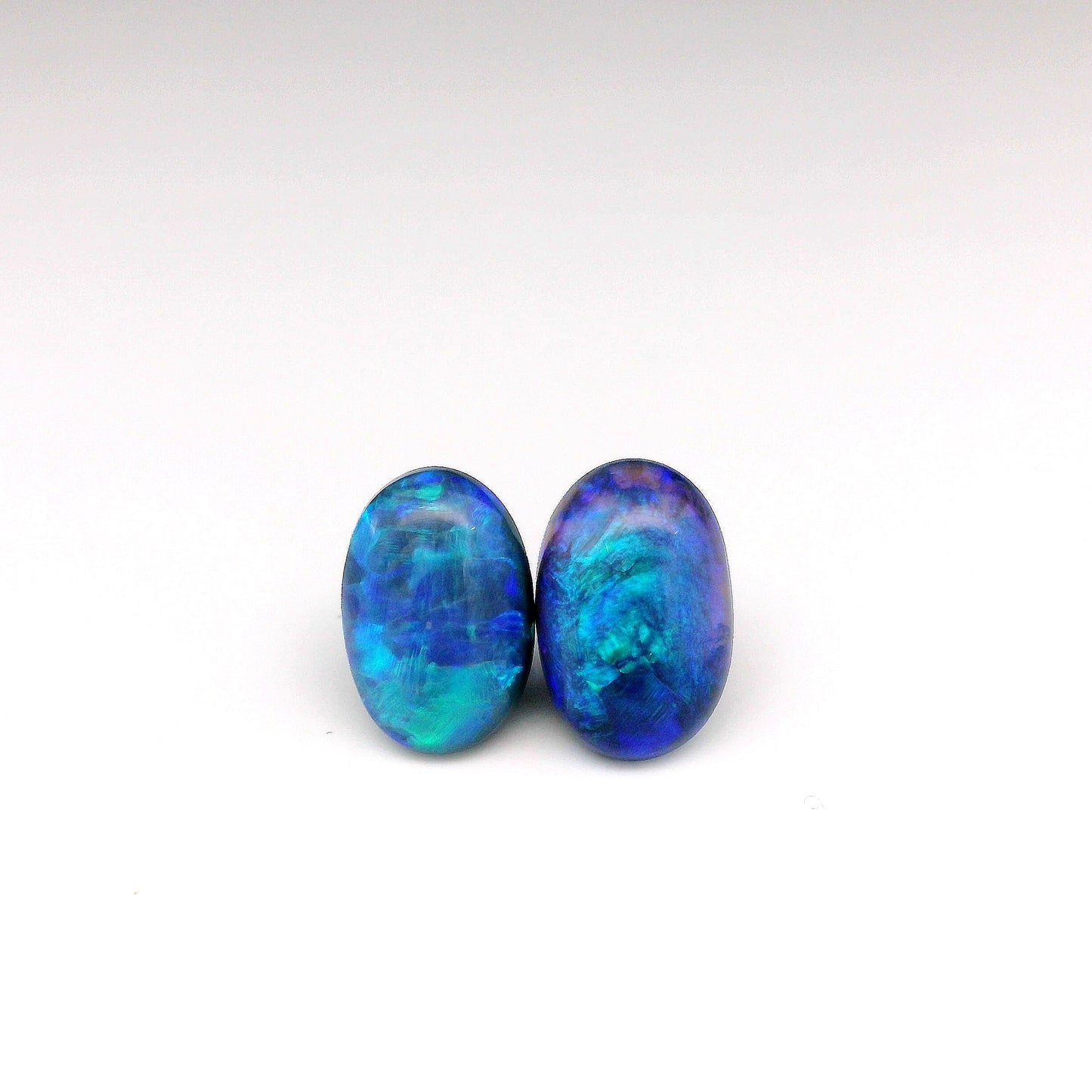 5.51ct Blue Opal Gemstone Pair