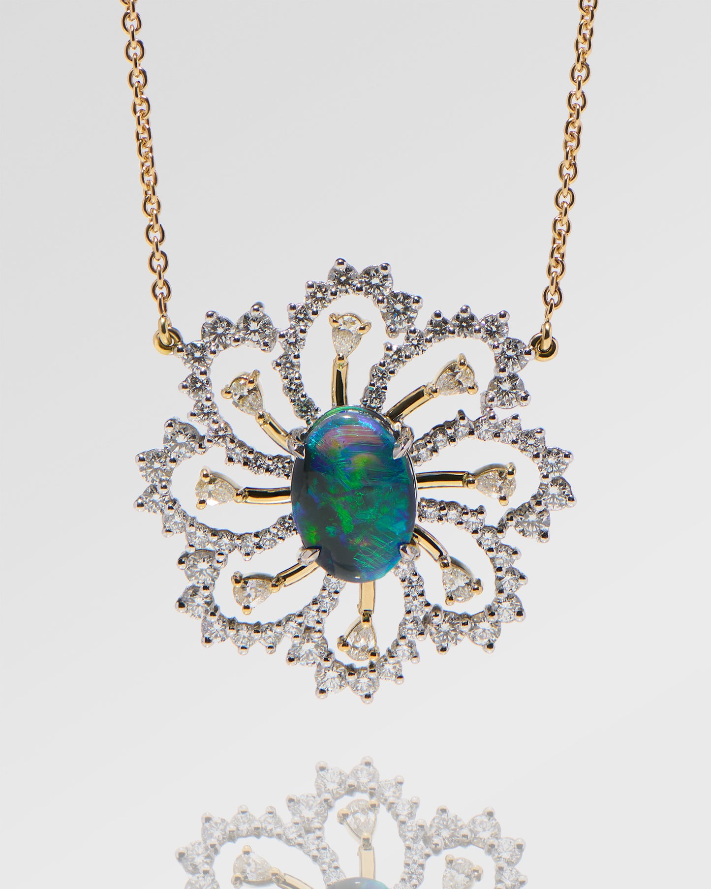 3.23ct Green Opal Necklace