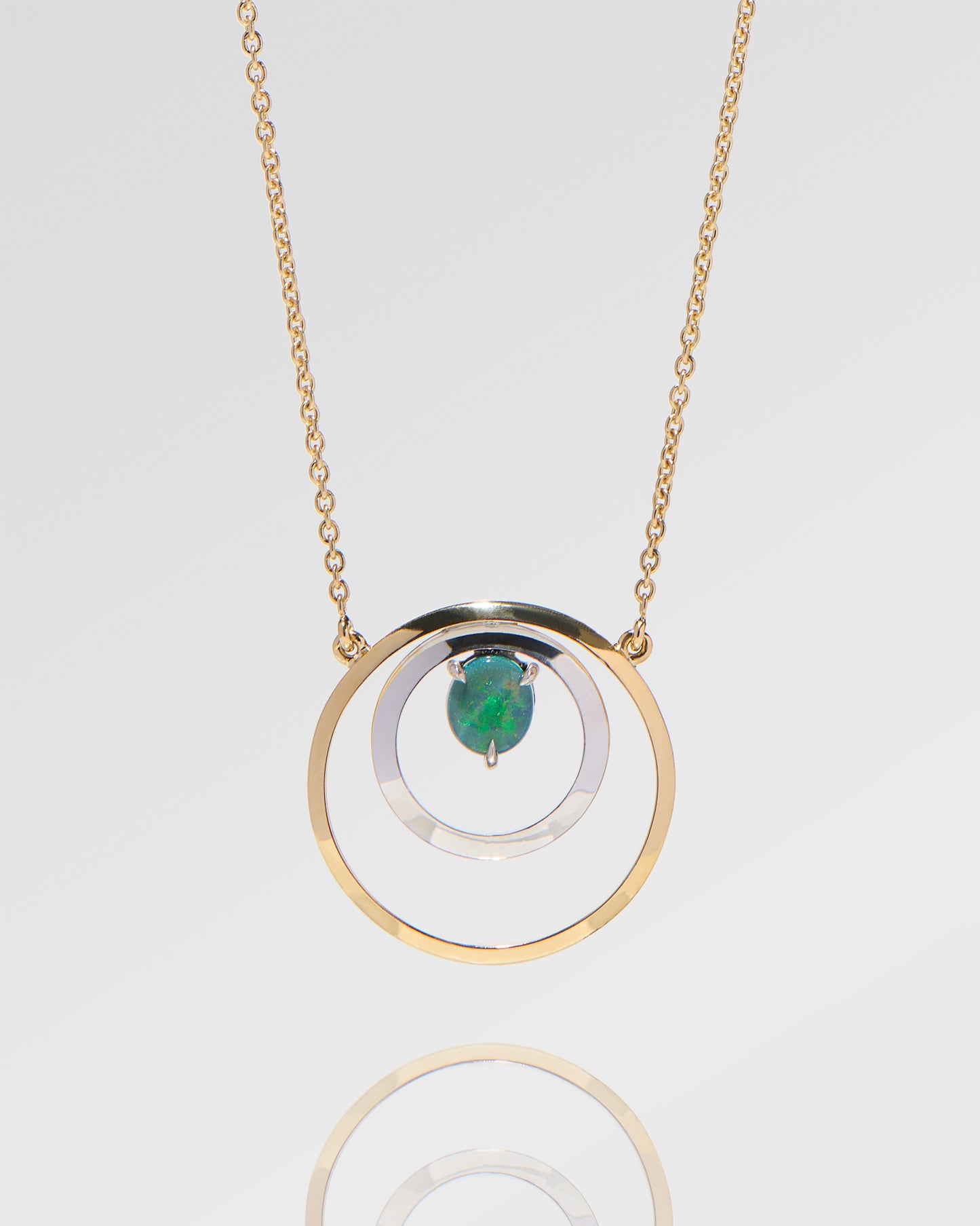 0.40ct Green Opal Necklace