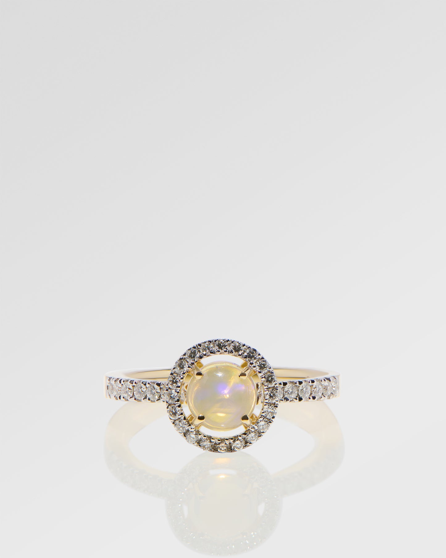 0.65ct Purple Opal Ring