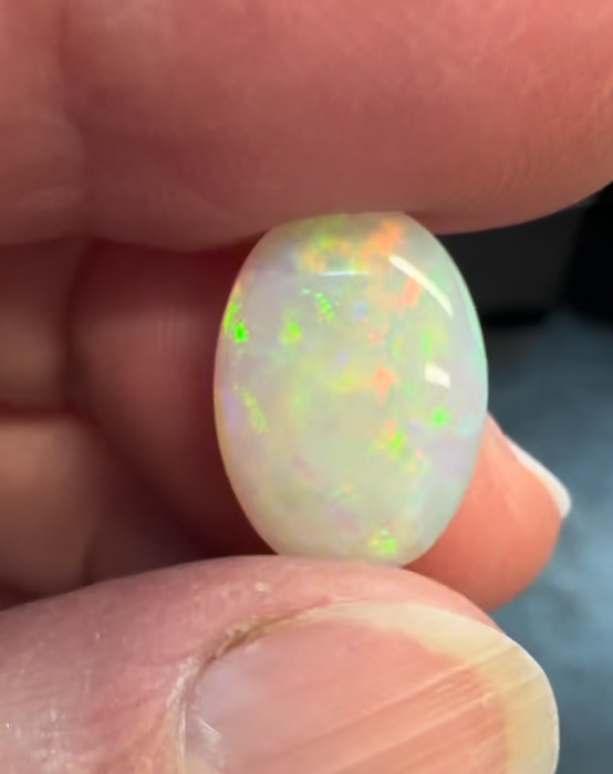 Bespoke 4.36ct Multicolour Opal Necklace