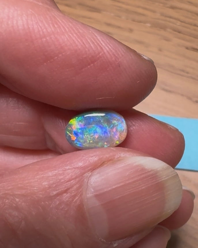 1.60ct Orange-Multicolour Opal Gemstone