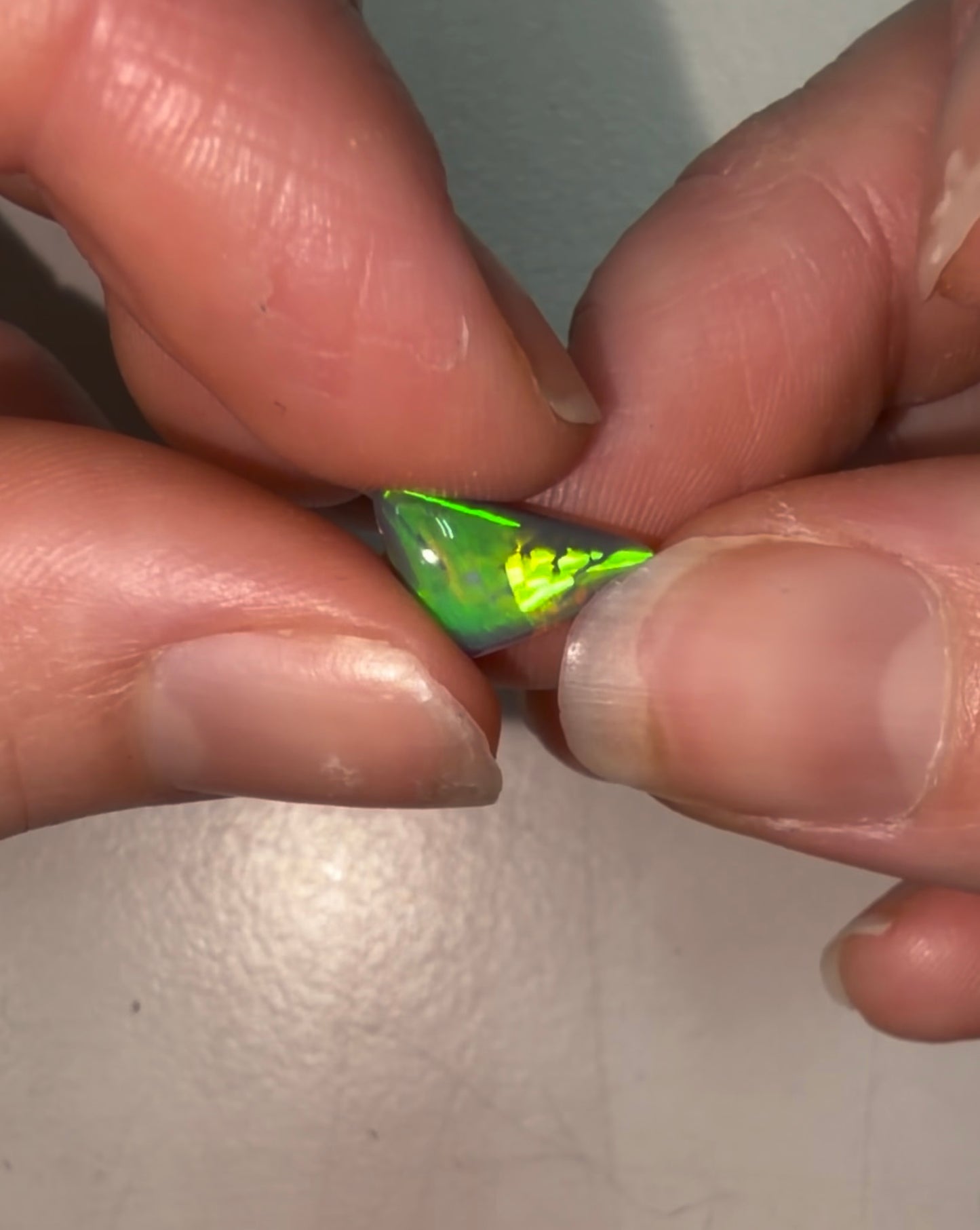 Bespoke 1.75ct Green Opal Ring