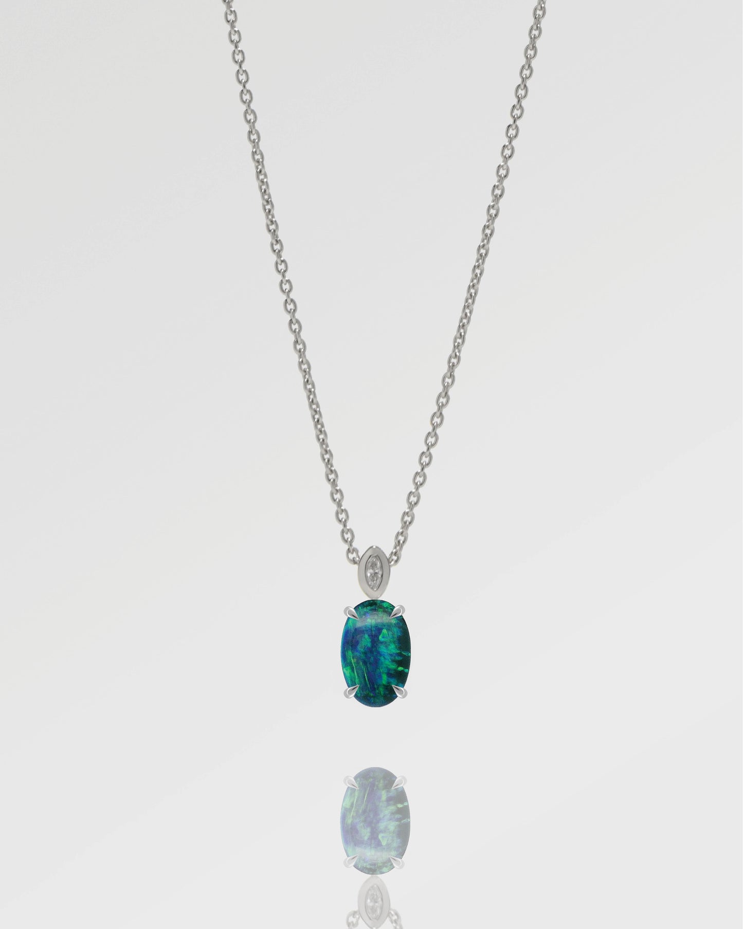 1.61ct Green Opal Necklace